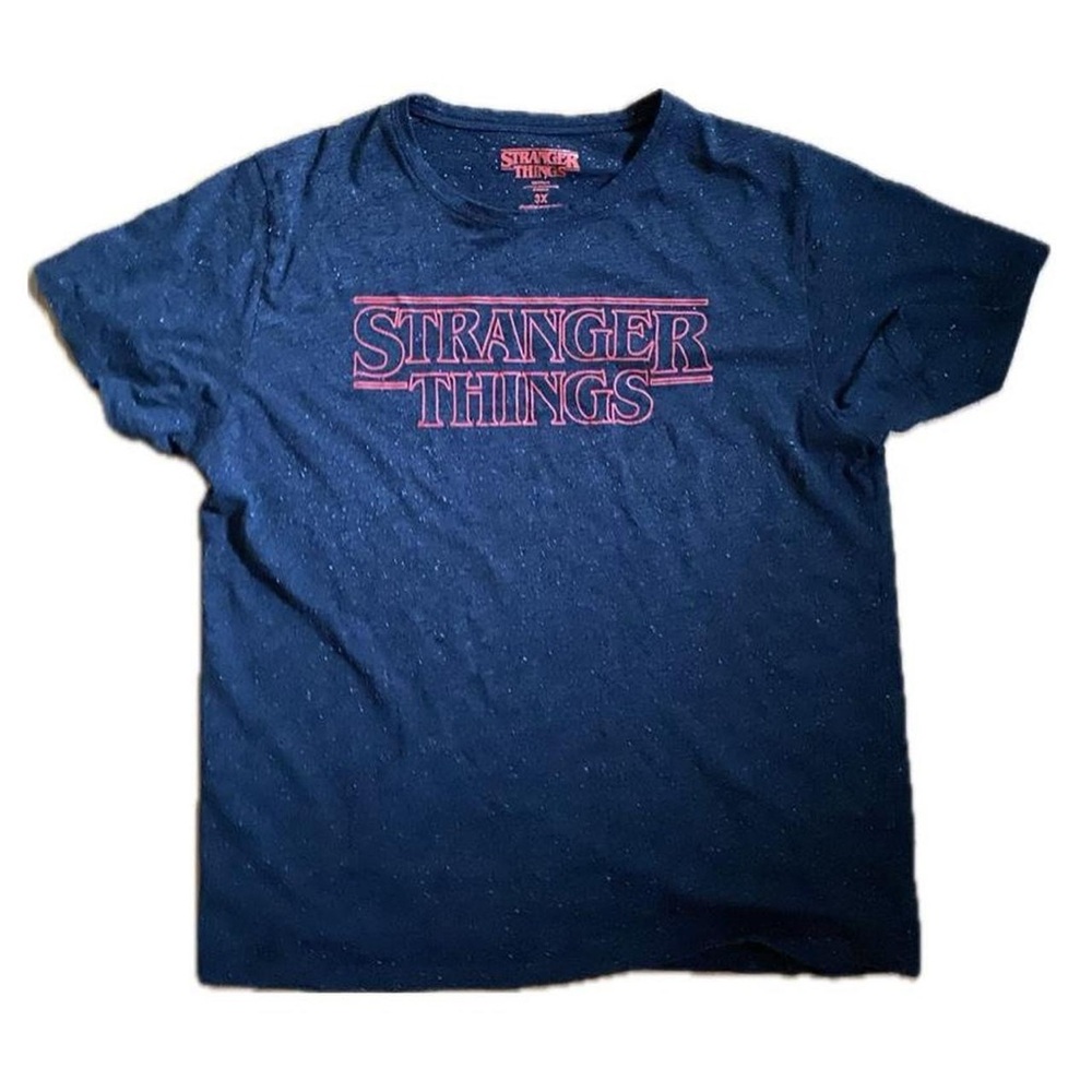Stranger Things Logo Speckled T-Shirt